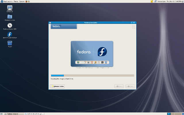 Fedora installation