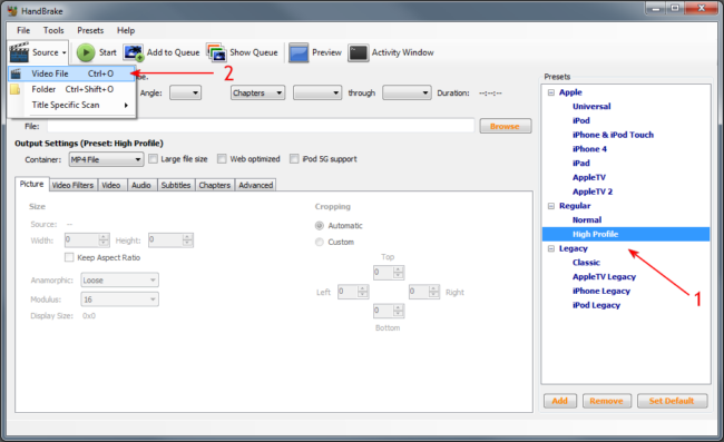 convert m4v to mp4 handbrake