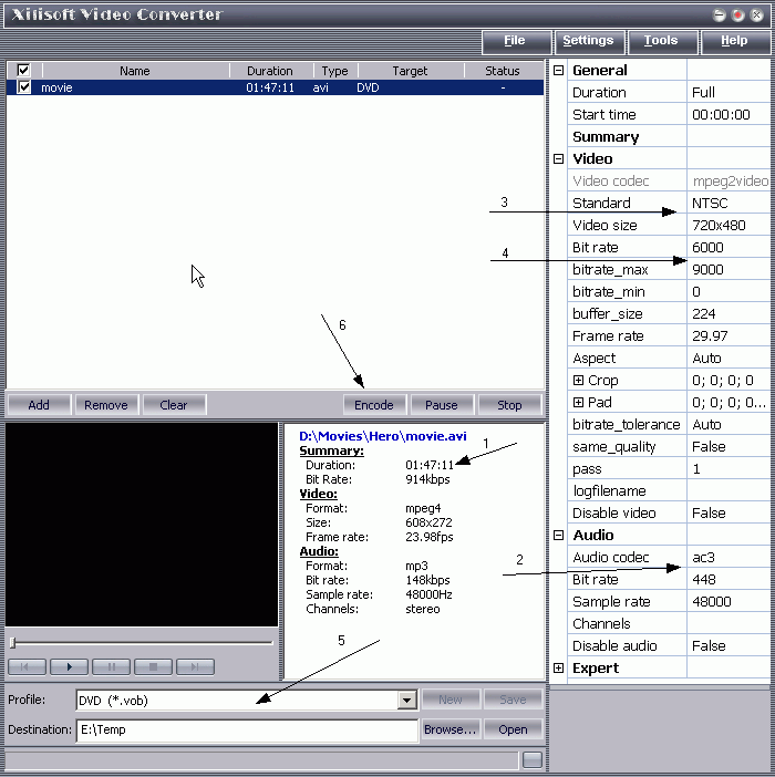 ac3 448 kbps dvd trouble